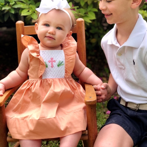 Cross Smocked Dress - Picture 1 of 6